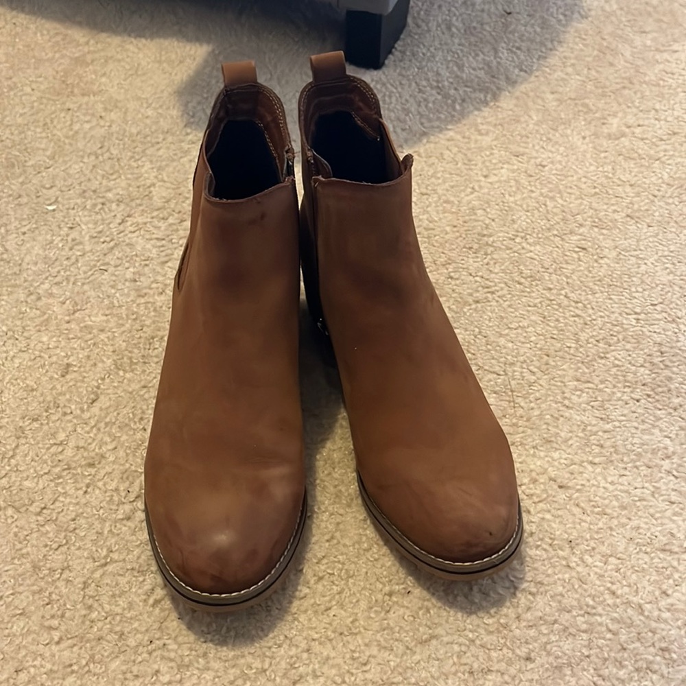 Brown booties